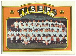 1972 Topps Baseball Cards      487     Detroit Tigers TC